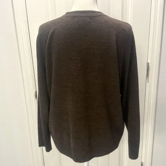 Mercer Street Studio Women's Sweater Cardigan Button Down Size Large Brown - Picture 4 of 11